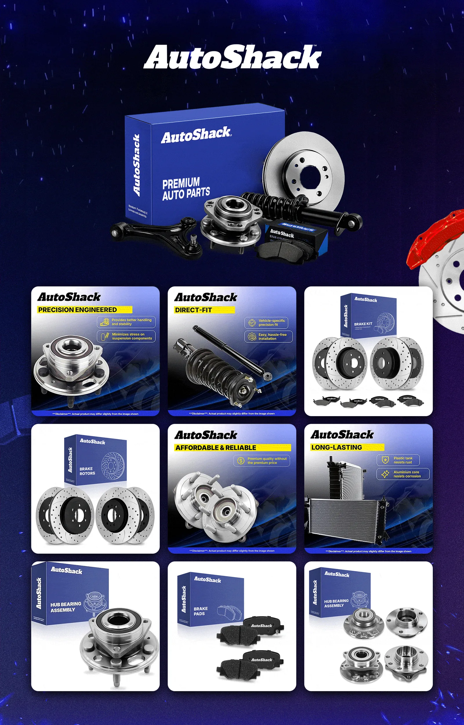 AutoShack Amazon A+ gallery layout